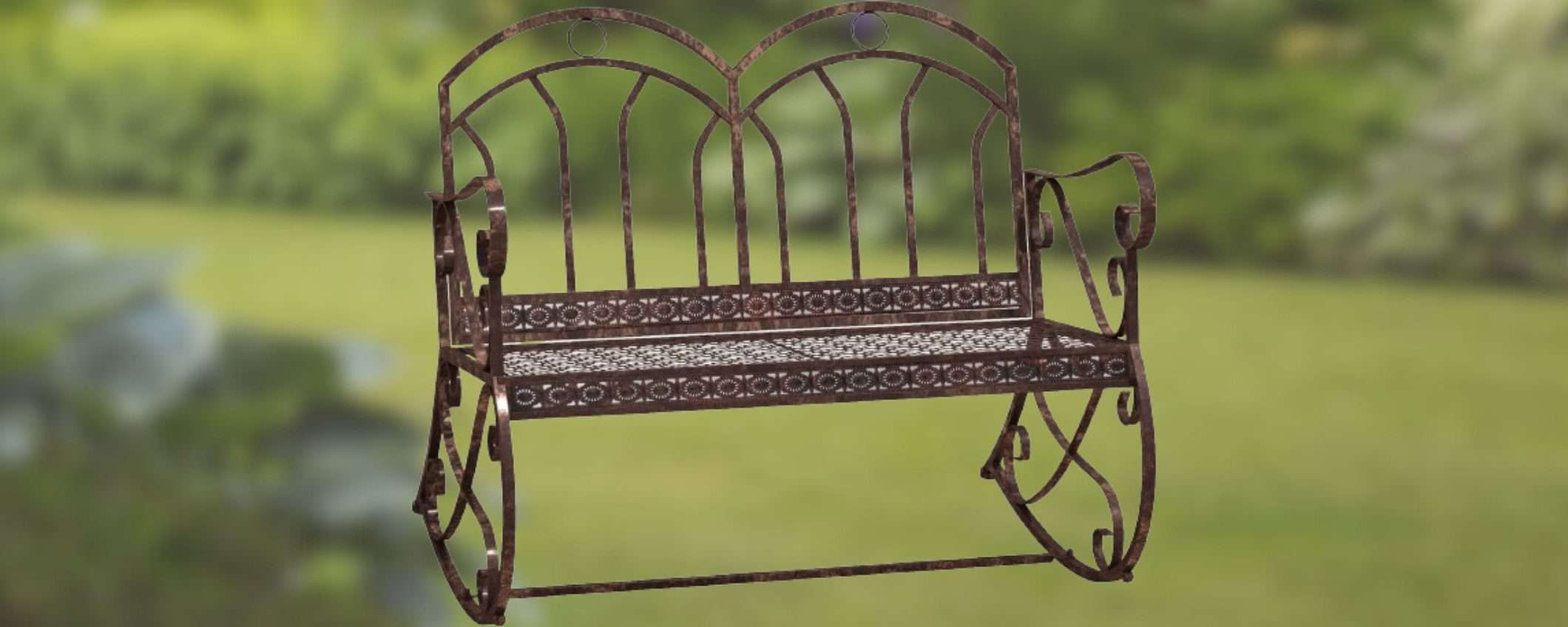 Panchina in metallo da giardino a METÀ PREZZO su Amazon: è SPLENDIDA (52€)