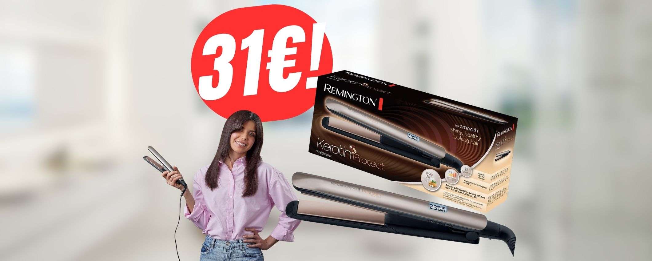 Capelli più sani immediatamente con la PIASTRA rivestita di CHERATINA (a 31€!)