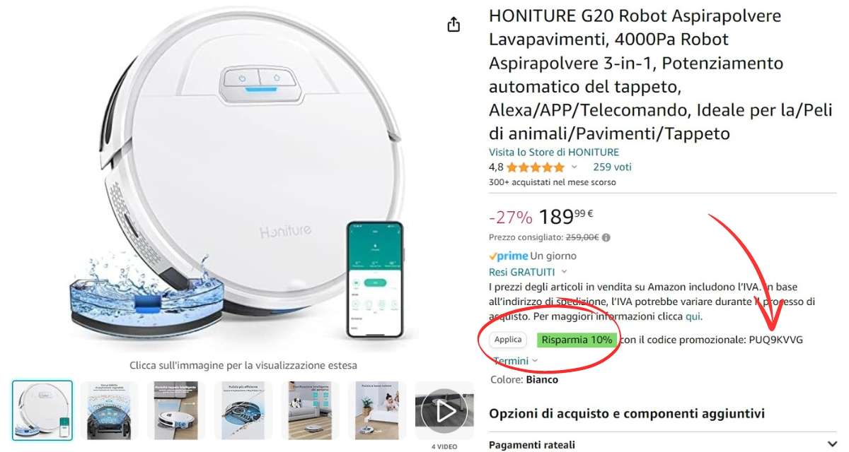 robot-aspirapolvere-lava-anche-pavimenti-sconto-esagerato-codice