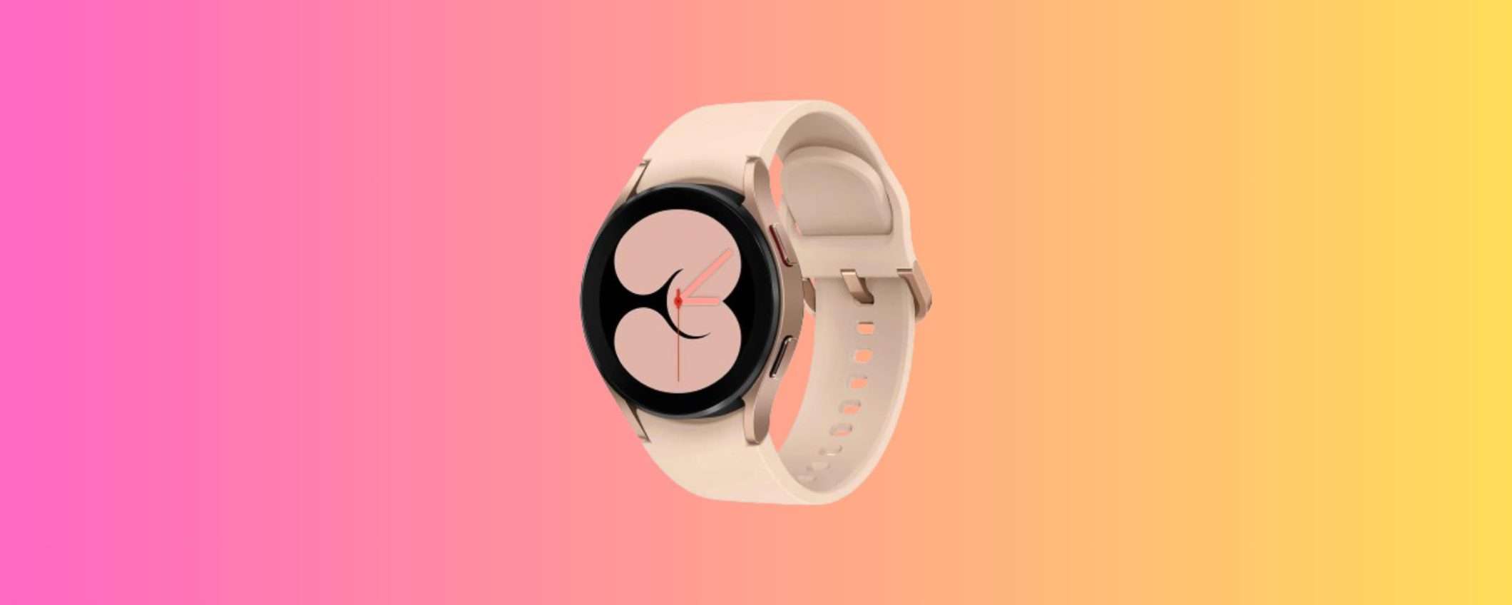 Samsung Galaxy Watch 4: l'esclusiva colorazione Pink Gold è in offerta da Unieuro