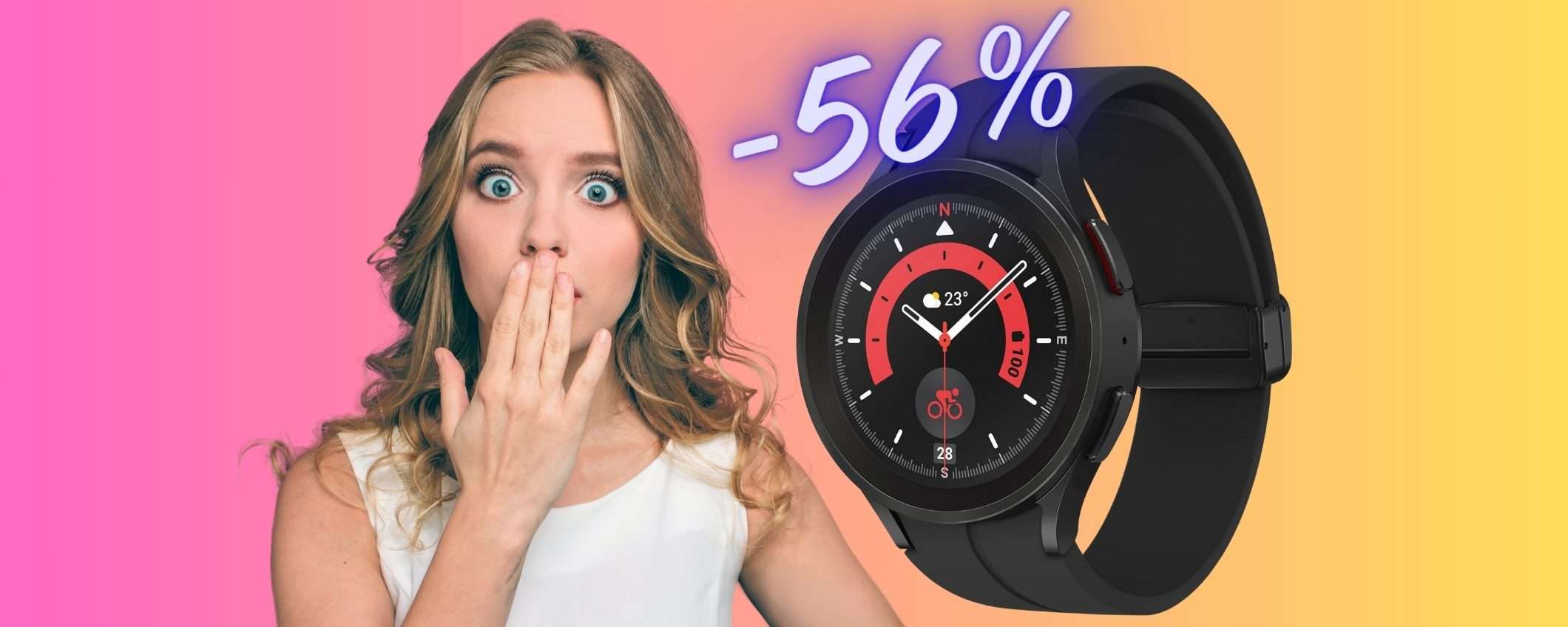 Samsung Galaxy Watch5 Pro in SCONOTO del 56% ADESSO su Amazon