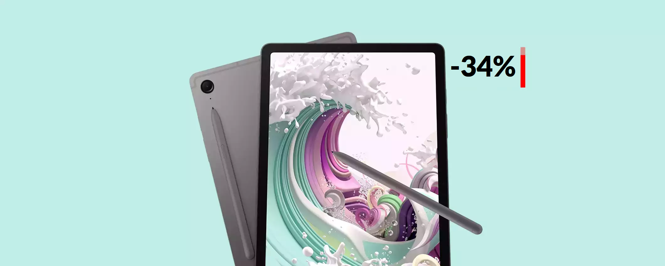 Samsung Galaxy Tab S9 FE con S Pen a prezzo MAI visto (-187€)