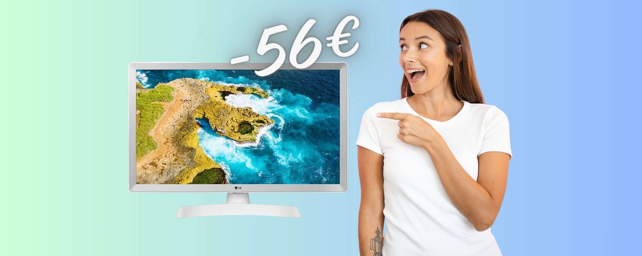 Smart TV LG da 24 pollici in SCONTO di 56€ su eBay, un VERO AFFARE