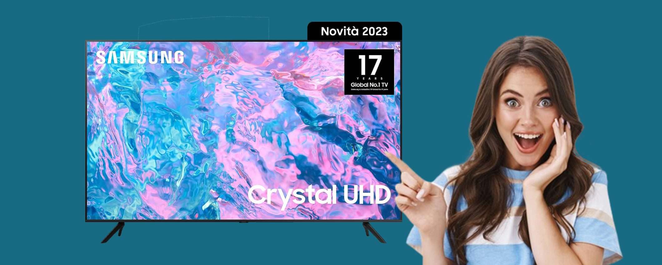 Smart TV Crystal UHD Samsung 4K da 55