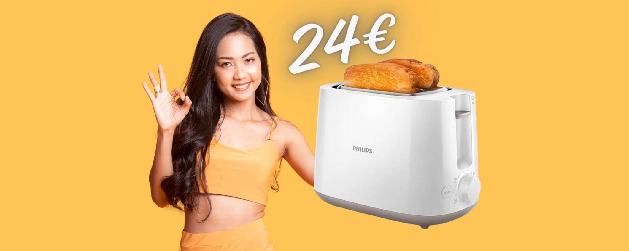 Solo 24€ per il tostapane Philips con 8 impostazioni: OFFERTA Amazon