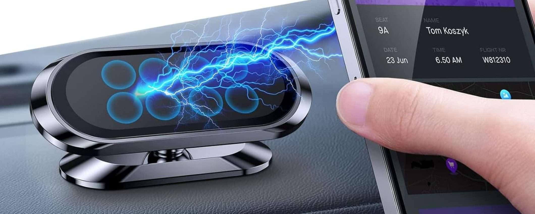 Supporto smartphone per auto INVISIBILE, lo vogliono TUTTI: 3,50€ su Amazon