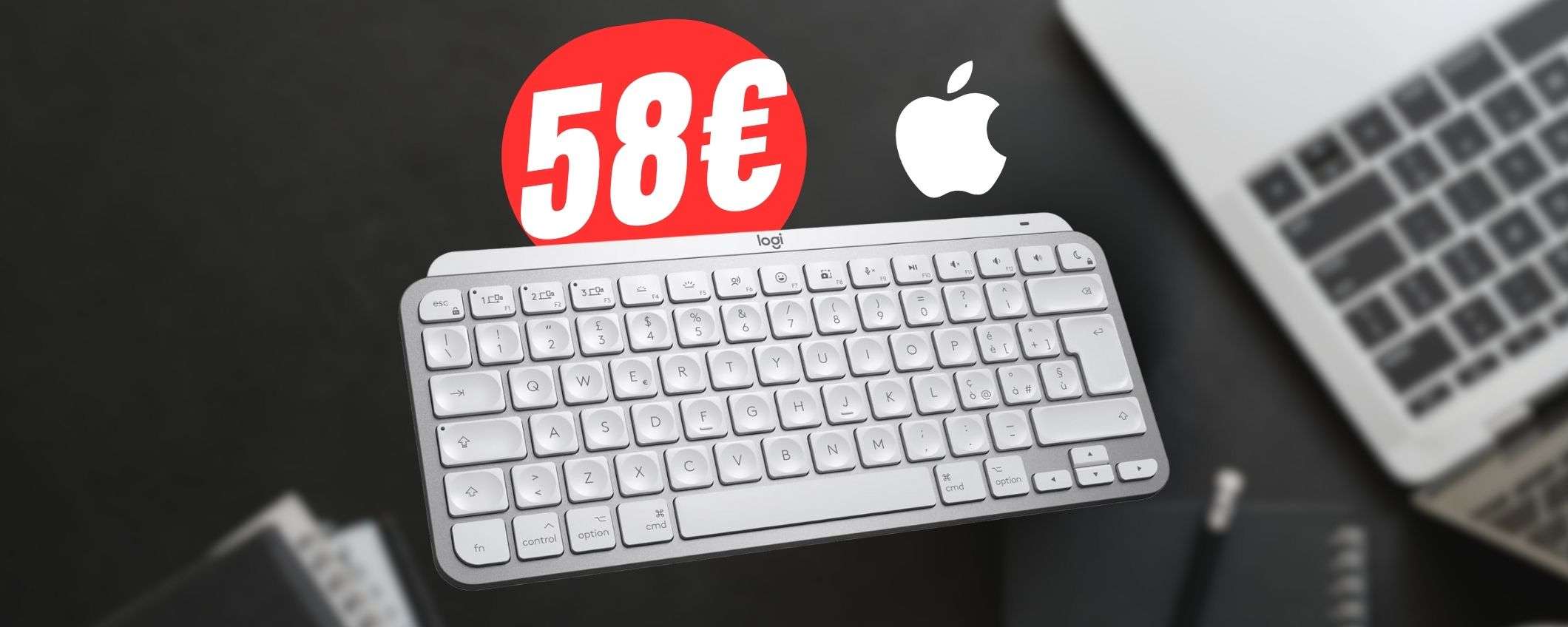 Meglio della Magic Keyboard ma a 58€: la tastiera Logitech dei sogni è scontatissima!