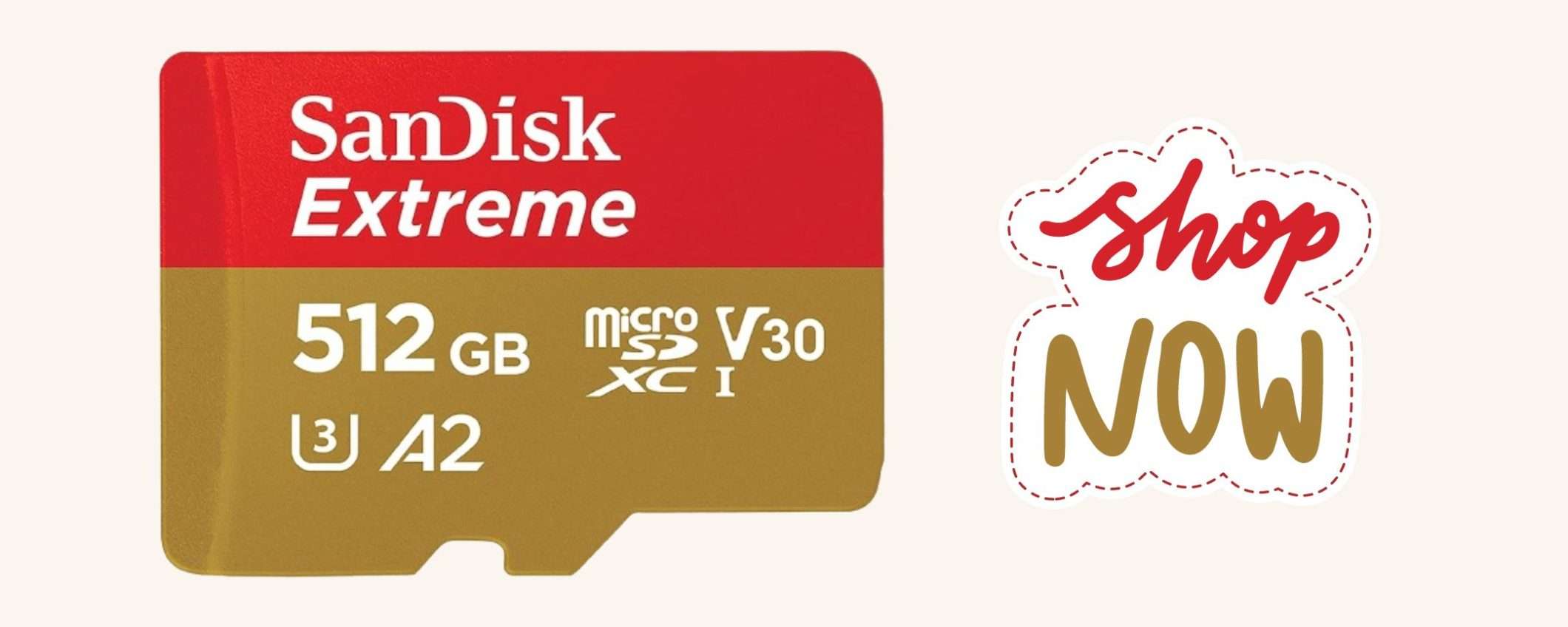 MicroSD SanDisk Extreme PRO da 512GB + adattatore SD e RescuePRO Deluxe scontati del 40% su Amazon