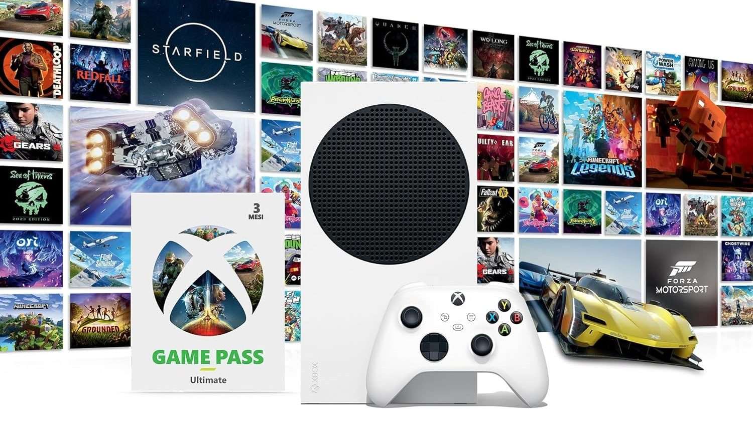 Xbox Series S con 3 mesi di Game Pass in offerta su Amazon (anche in 5 rate)