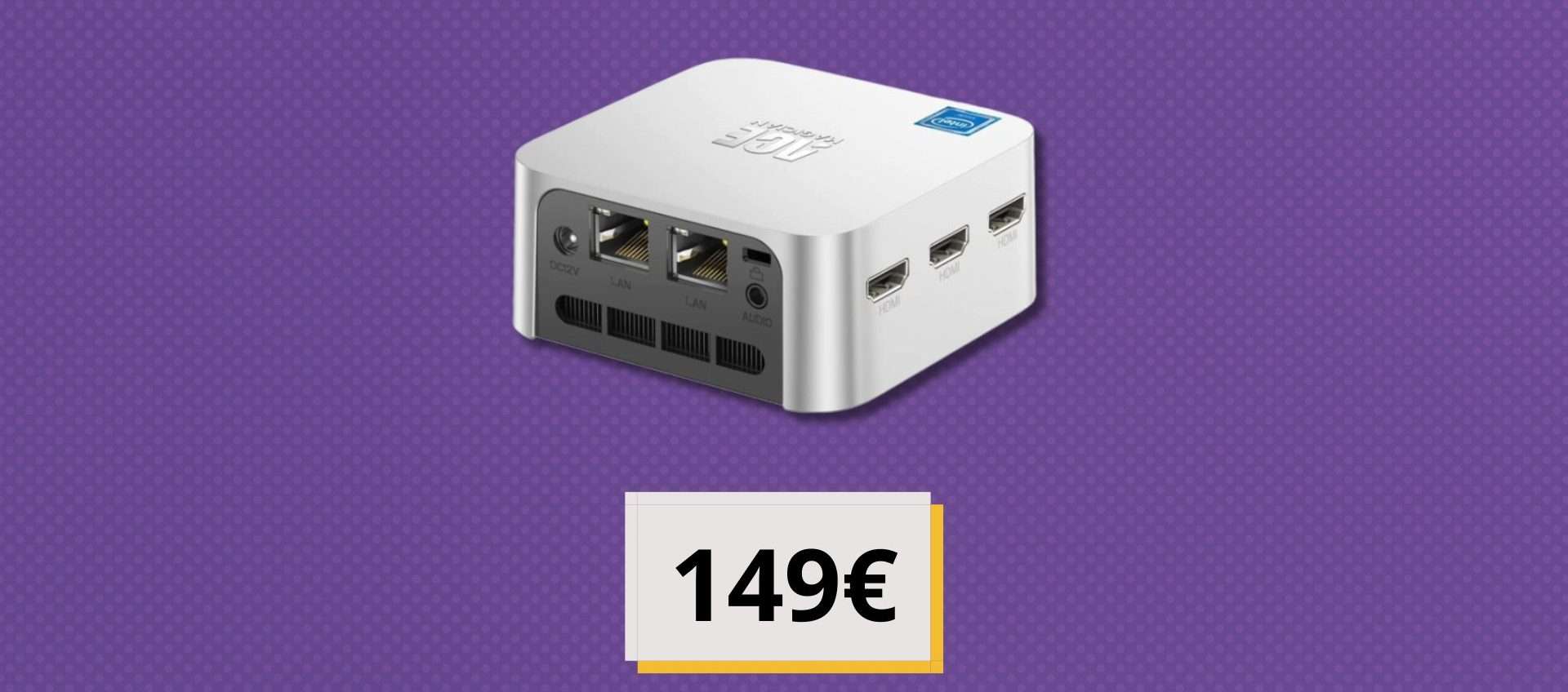 Windows 11, Intel Alder Lake e SSD da 256GB: un super Mini PC a soli 149€