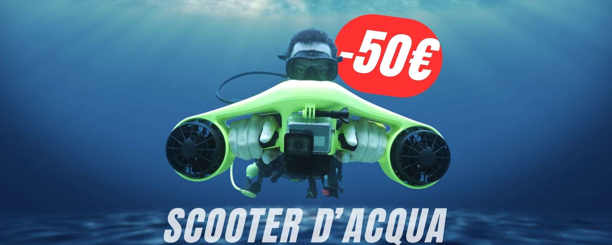 Risparmia -50€ sullo SCOOTER d'ACQUA grazie al COUPON (e pagalo a rate)!