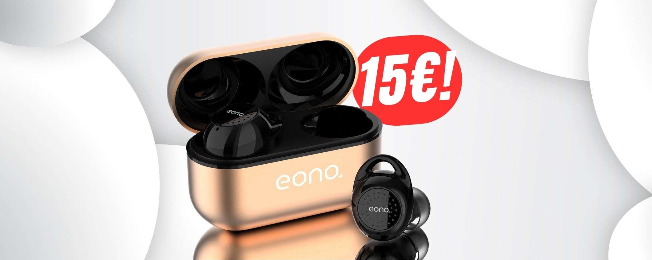 Questi AURICOLARI wireless costano solo 15€ grazie al DOPPIO SCONTO!