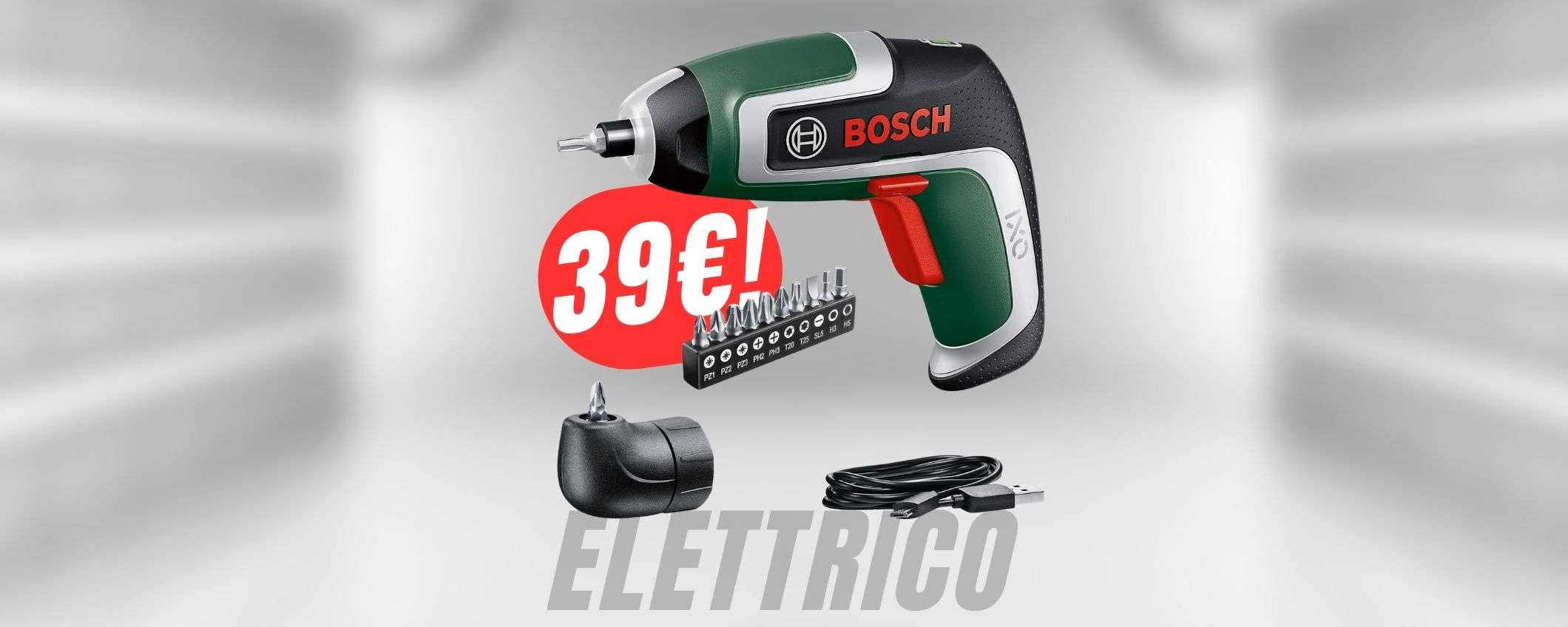 FAI PRESTO! L'avvitatore Bosch è a 39€, ma per pochissimo tempo!
