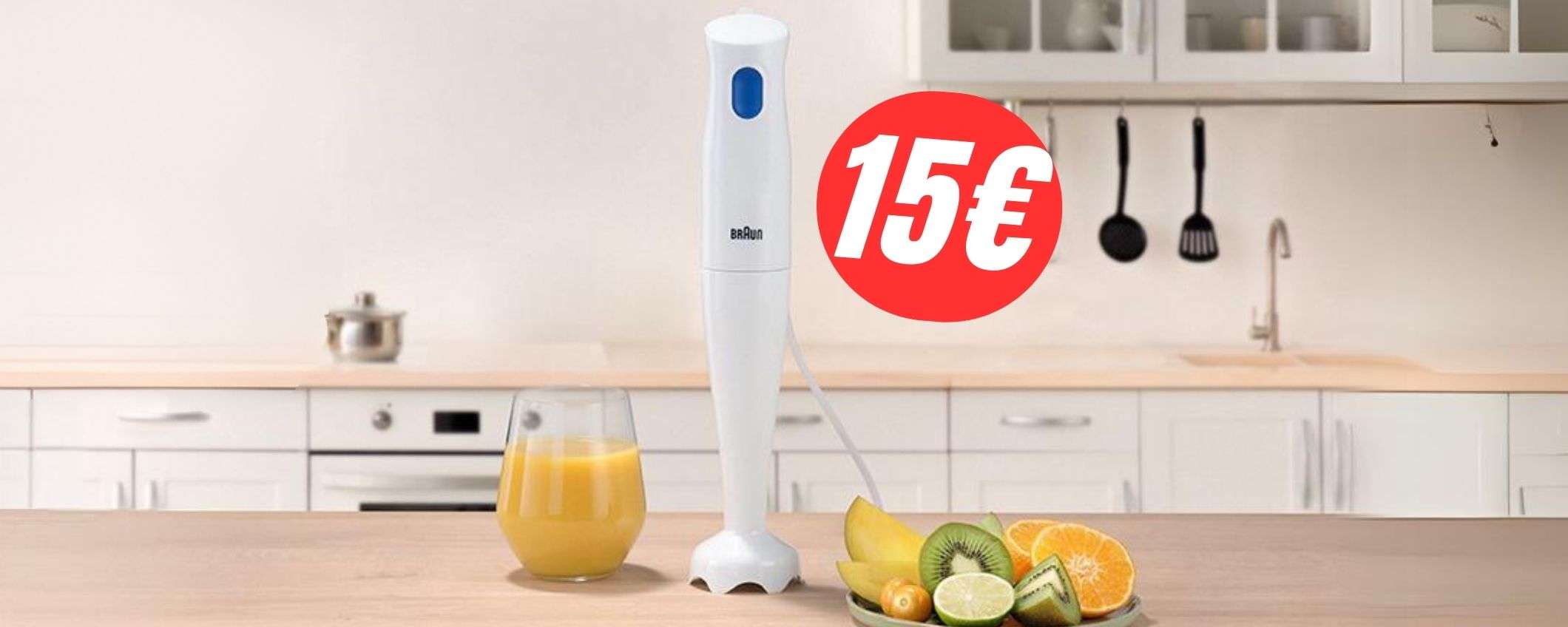 FRULLATORE Braun a soli 15€ su Amazon grazie allo sconto (-50%!)