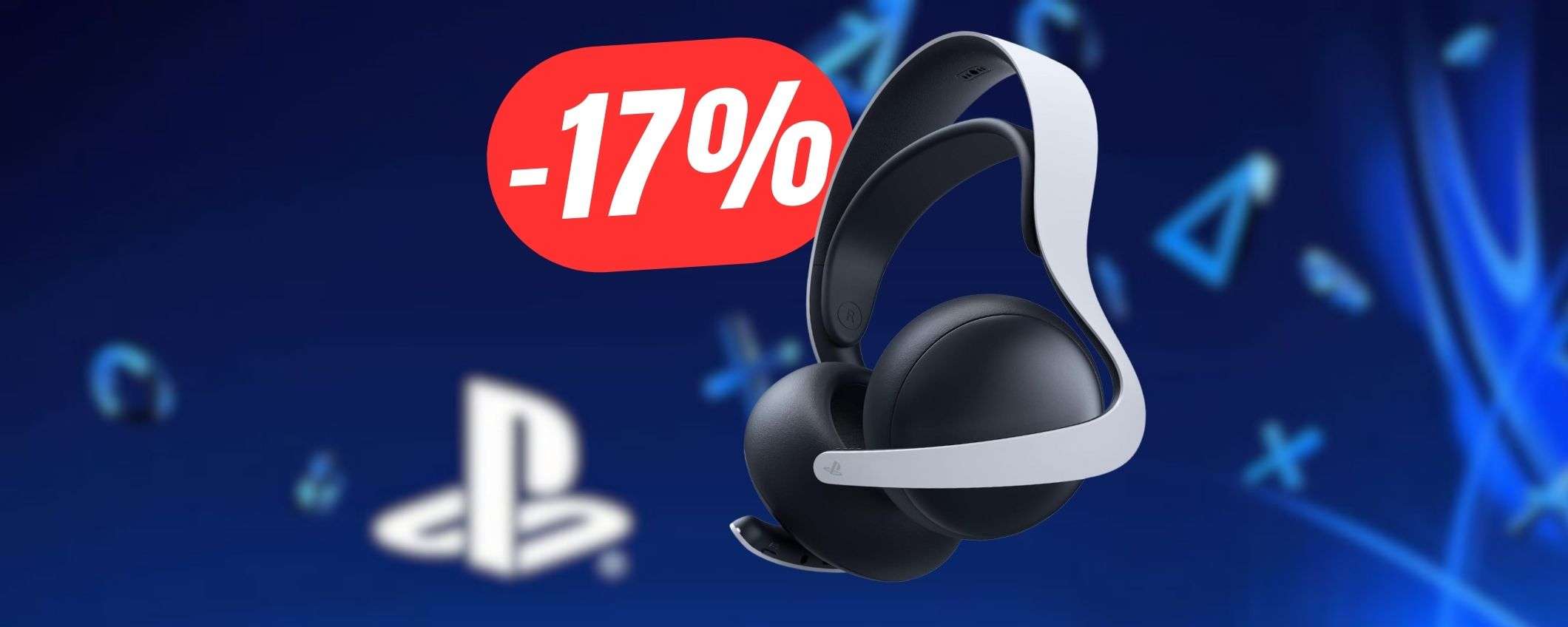 Le CUFFIE ufficiali PlayStation sono wireless (e in SCONTO del -17%)