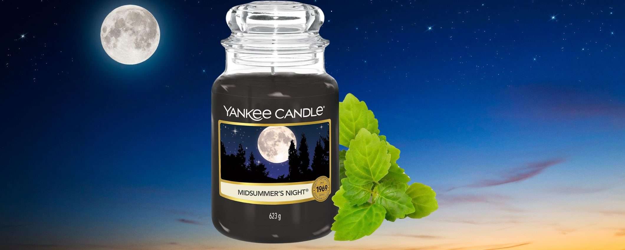 Yankee Candle: la candela profumata Notte di MEZZA ESTATE è in OFFERTA su Amazon (-30%)
