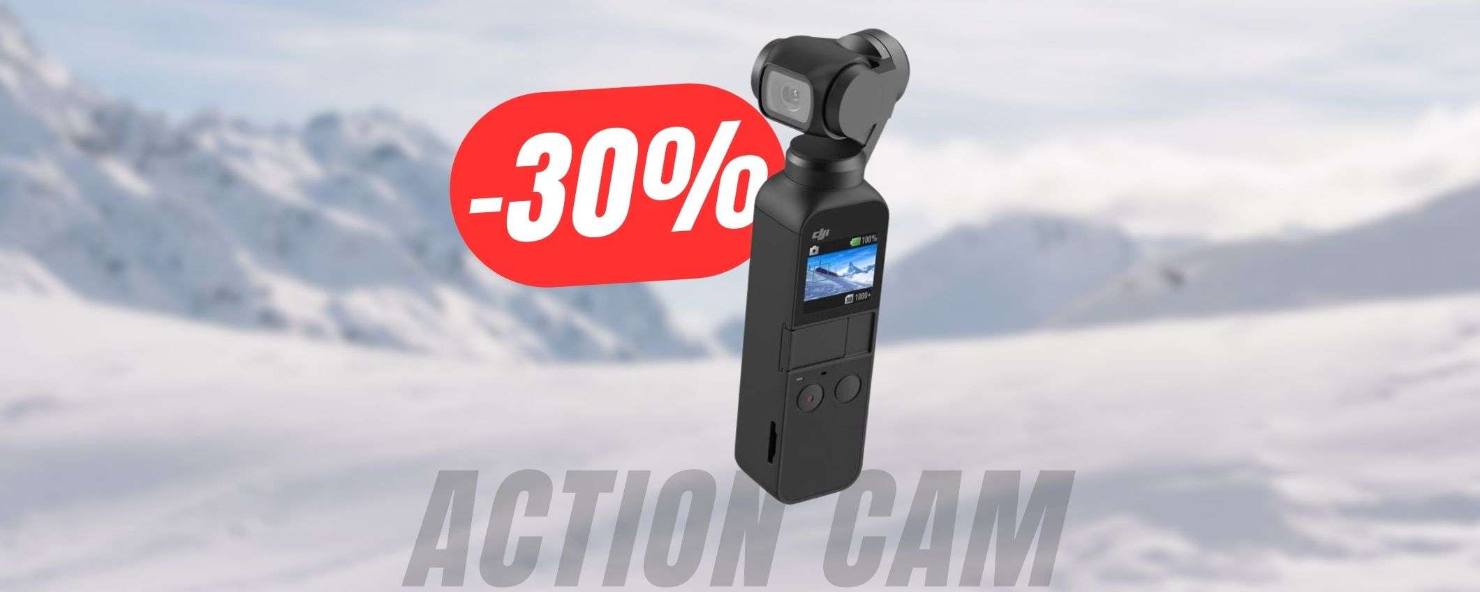 Piccolissima e super-stabilizzata: rispramia -109€ sull'ACTION CAM DJI!