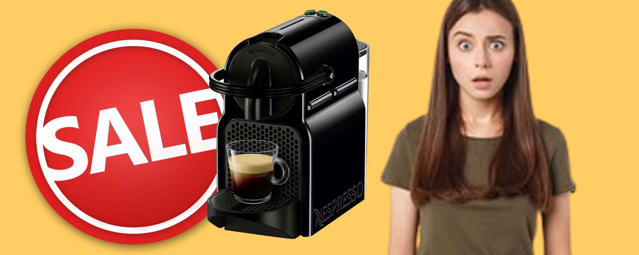 De'Longhi Nespresso Inissia: sconto FOLLE su Amazon