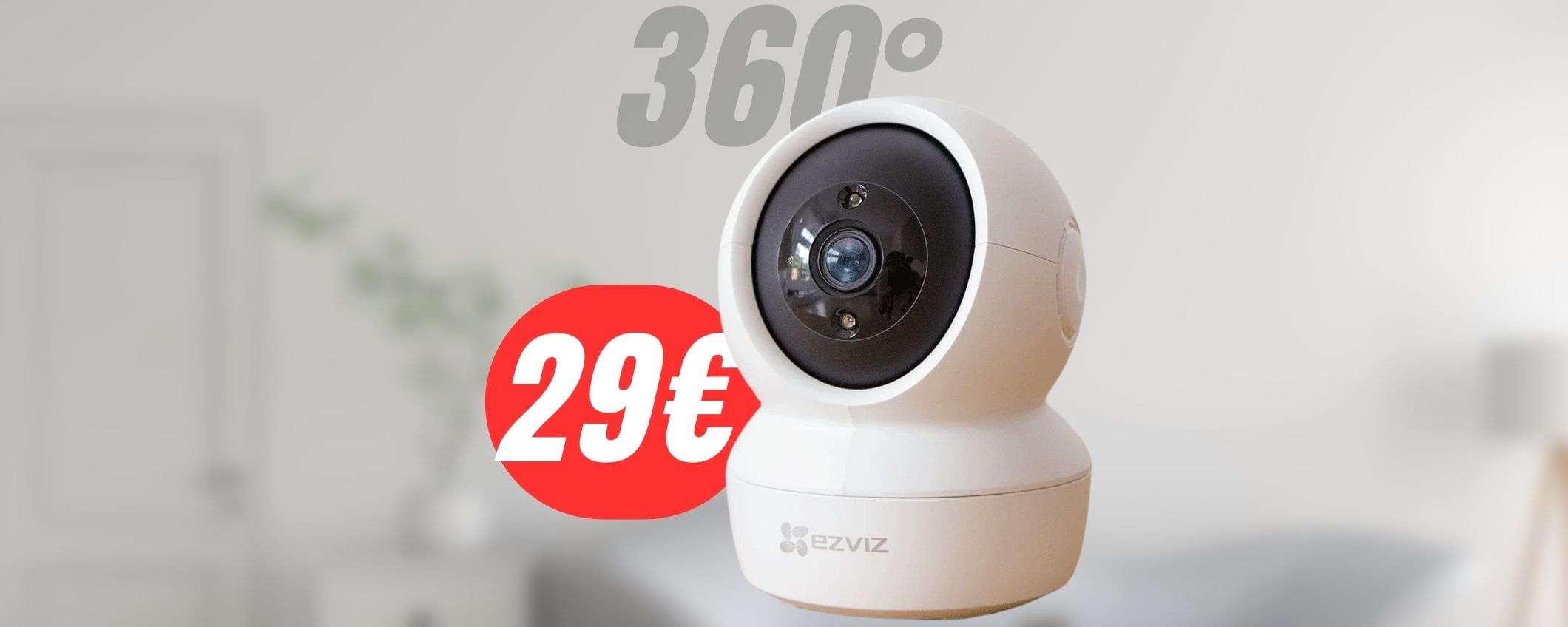 Controlla la tua casa a 360° con la telecamera in OFFERTA a 29€!