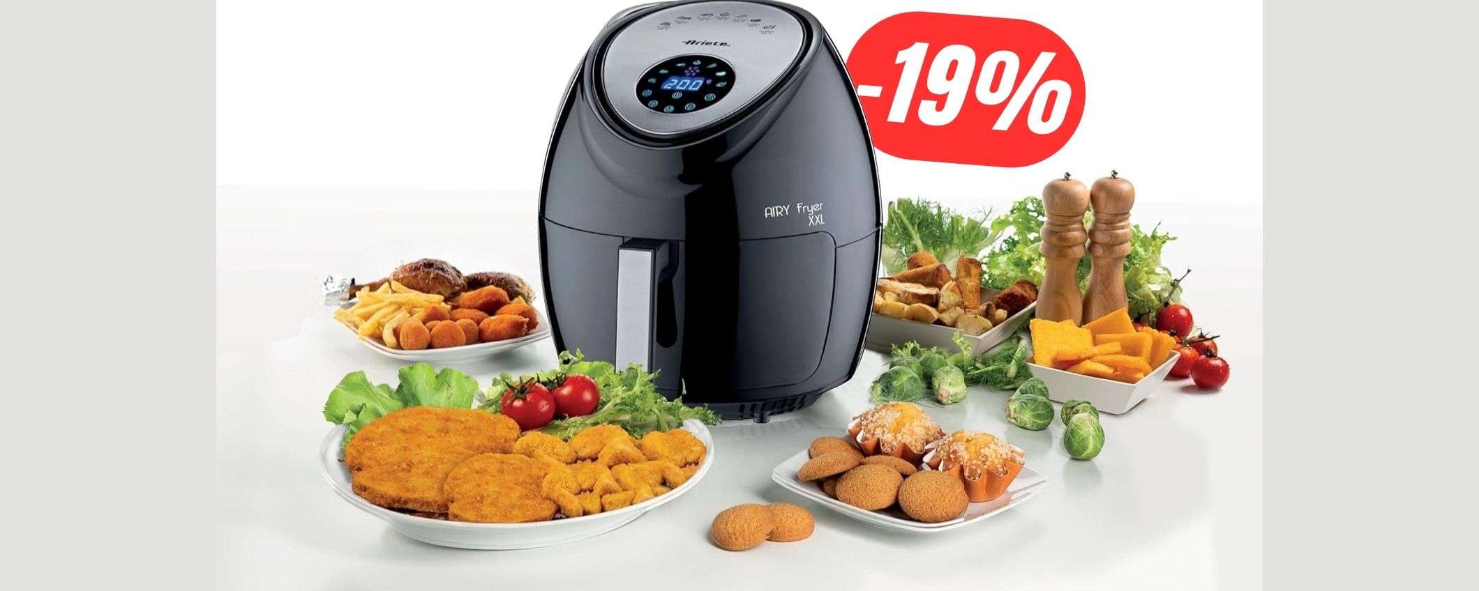 Cucina sano e RISPARMIA -23€ con la friggitrice ad aria XXL di Ariete!