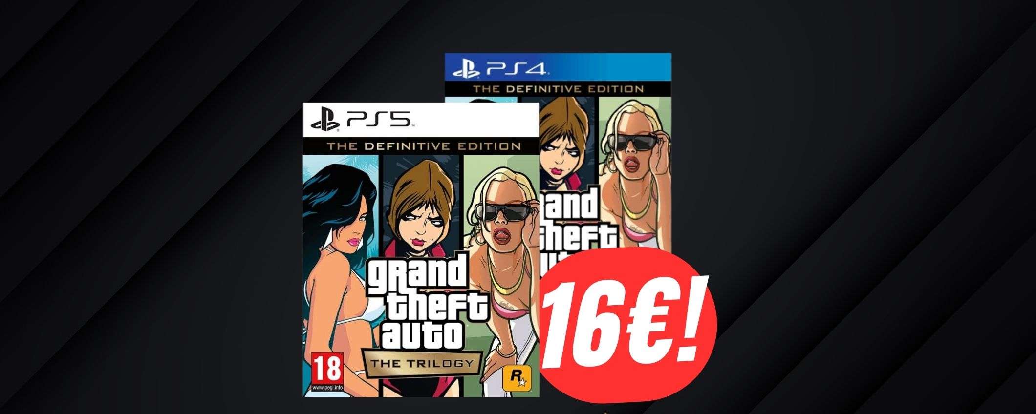 Grand Theft Auto: The Trilogy (PS5&PS4) è regalato a questo prezzo (16€!)