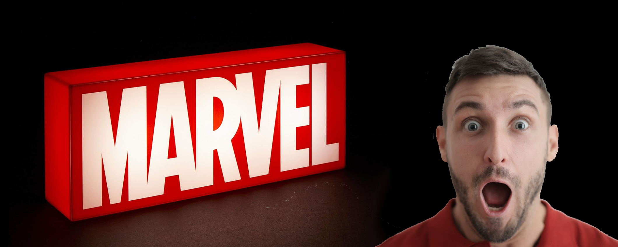 Insegna luminosa del logo Marvel SCONTATISSIMA a soli 18,89€