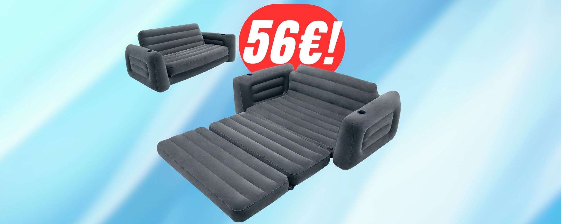 SCONTO di -47€ per il divano-letto gonfiabile quasi a METÀ PREZZO!