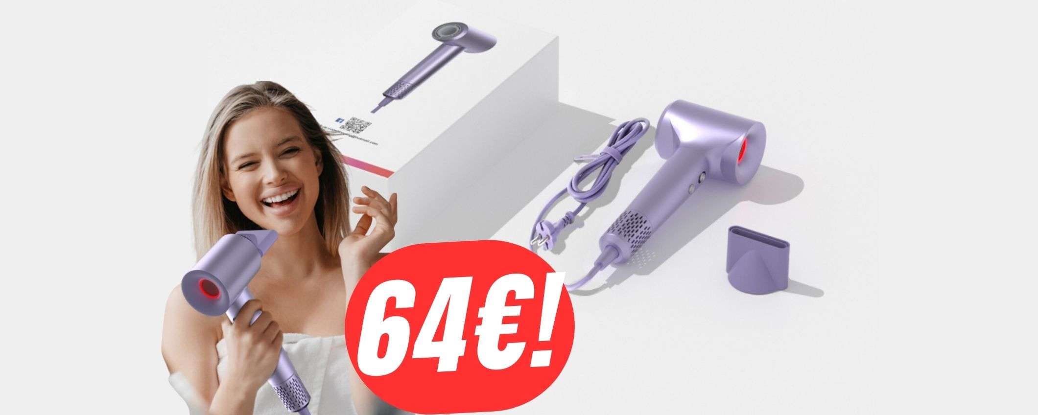 Risparmia 55€ sull'ASCIUGACAPELLI agli IONI grazie ad Amazon!