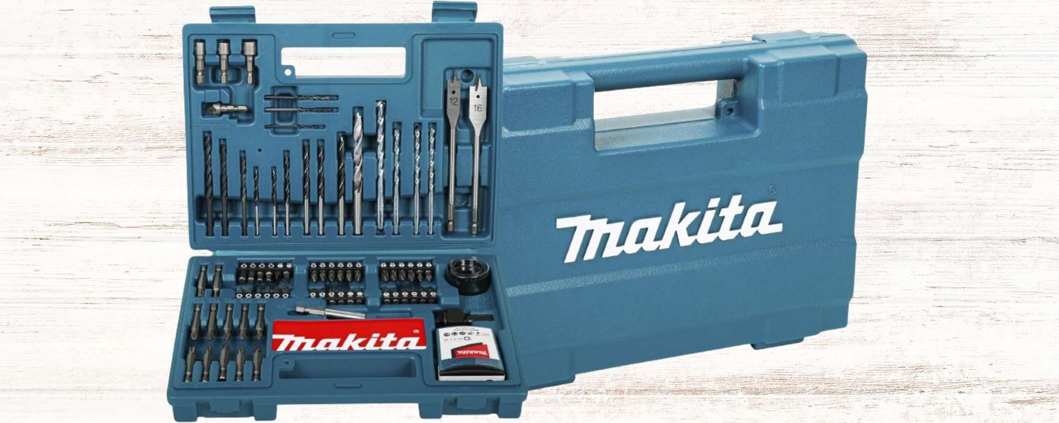 Makita: sconto 49% e prezzo BOMBA per il kit 100 in 1 con custodia (27€)