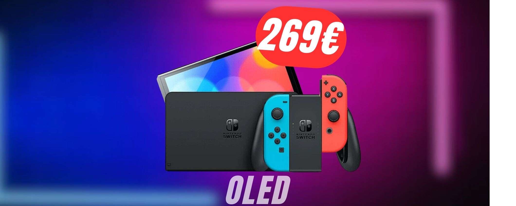 RISPARMIA -130€ su Nintendo Switch OLED grazie allo sconto del 33%!