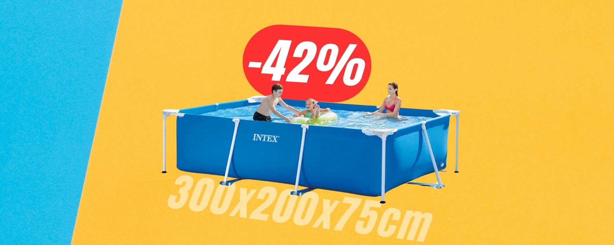 Vivi un'estate da sogno con la piscina (3x2m) scontata del -42%!