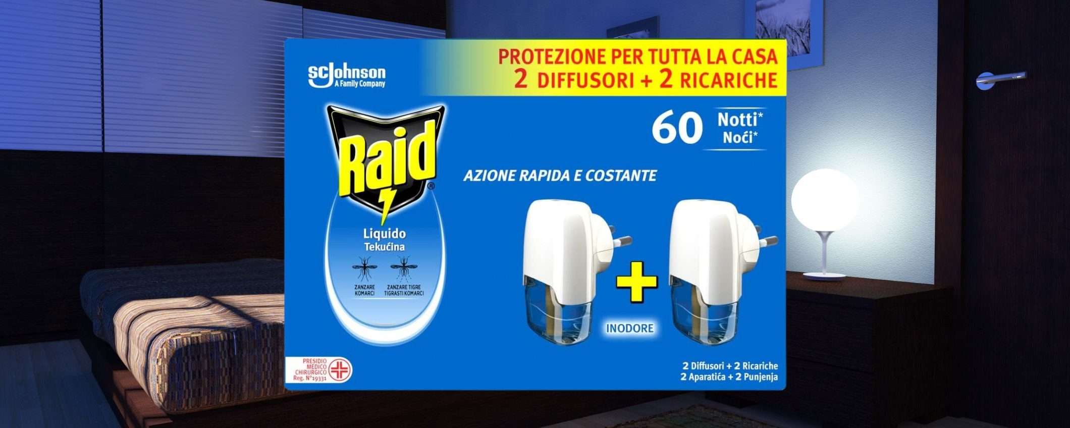 Raid Liquido Antizanzare: formato CONVENIENZA in MAXI SCONTO a meno di 7 euro