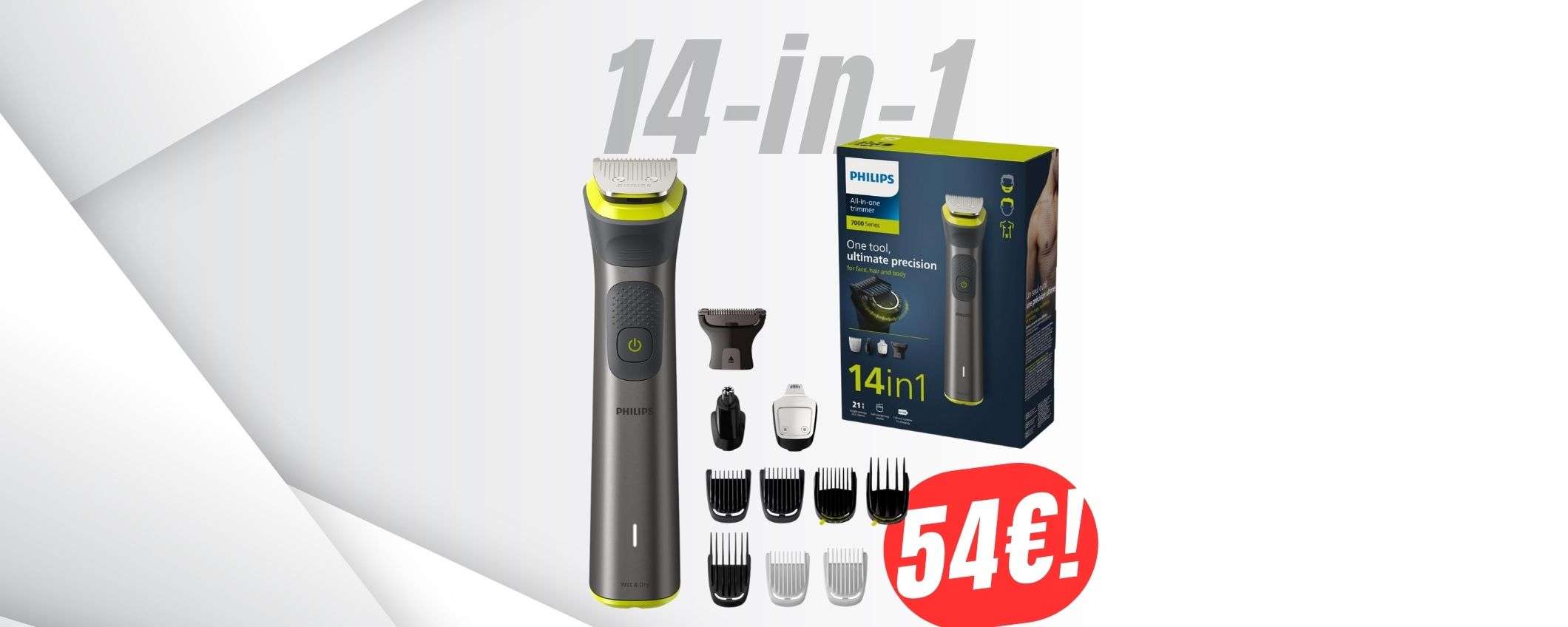 14-in-1: il rasoio Philips ti offre un'esperienza completa (al -21% in MENO)