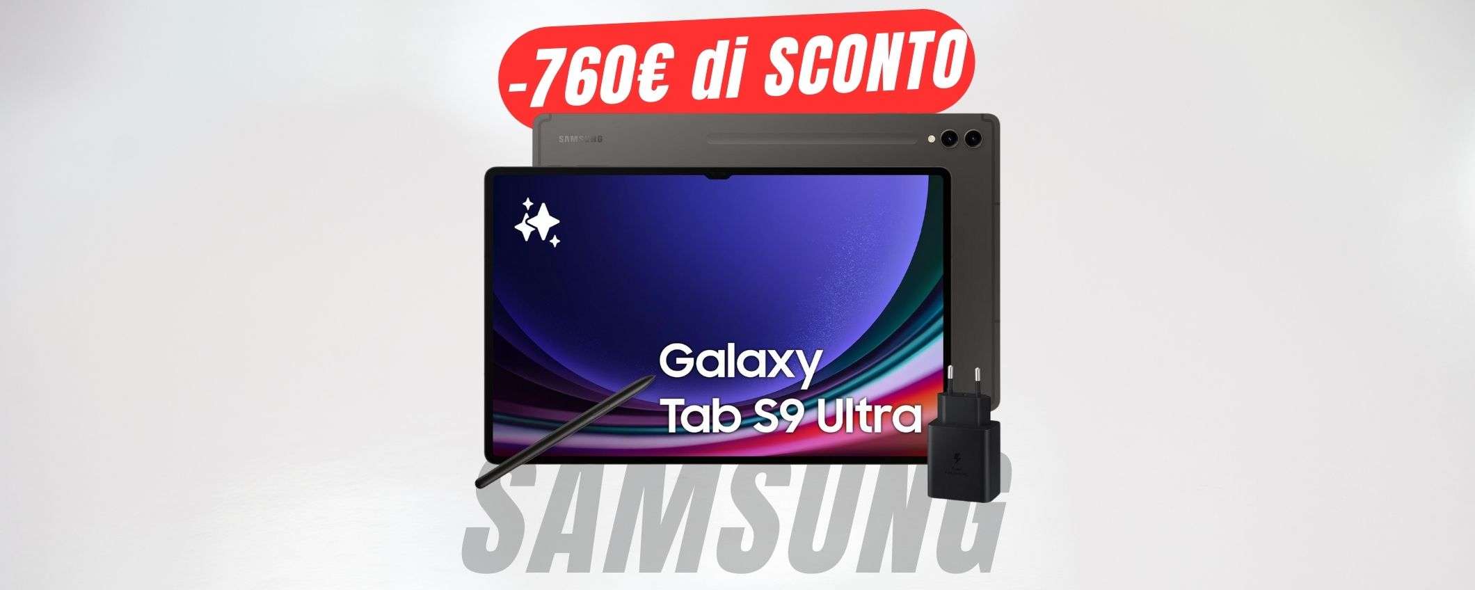 RISPARMIA -760€ sul tablet Samsung Galaxy Tab S9 Ultra (SCONTO+CASHBACK)!