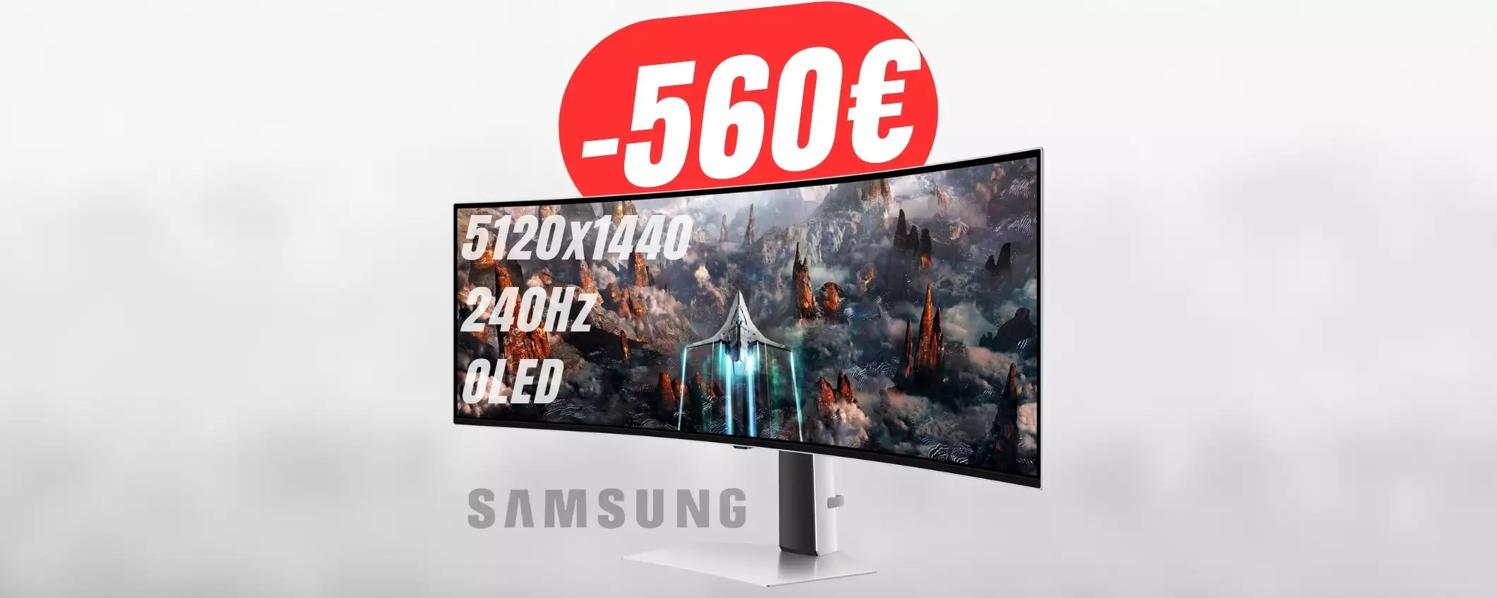 Risparmia -560€ sul MONITOR ULTRA-WIDE di Samsung (OLED e 49