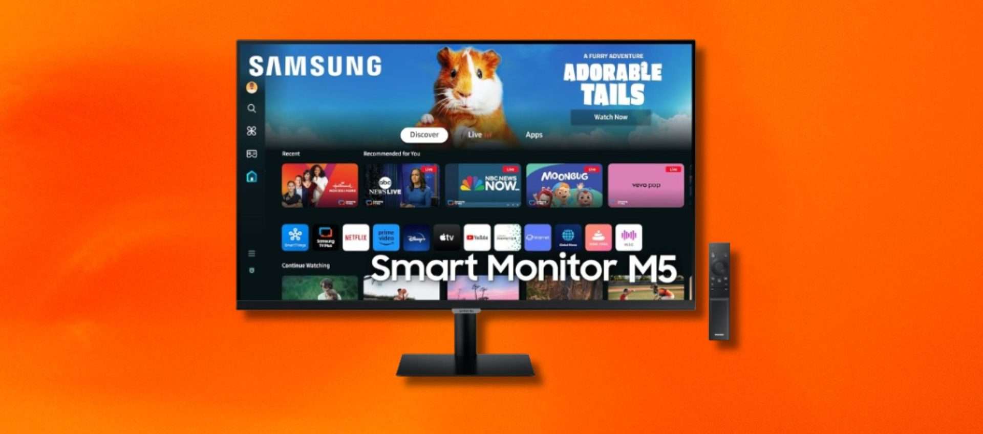 Il Samsung Smart Monitor M5 è in offerta su Amazon al prezzo minimo storico