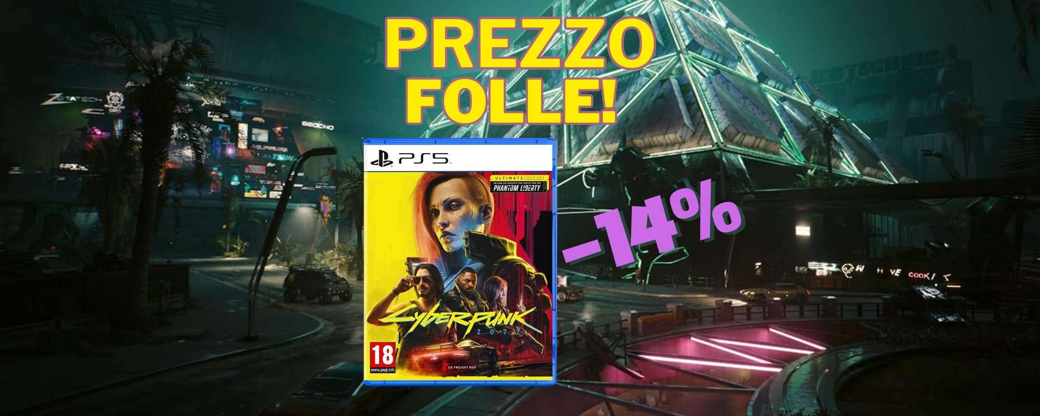 Offerta a tempo per Cyberpunk 2077 Ultimate Edition (-14%)