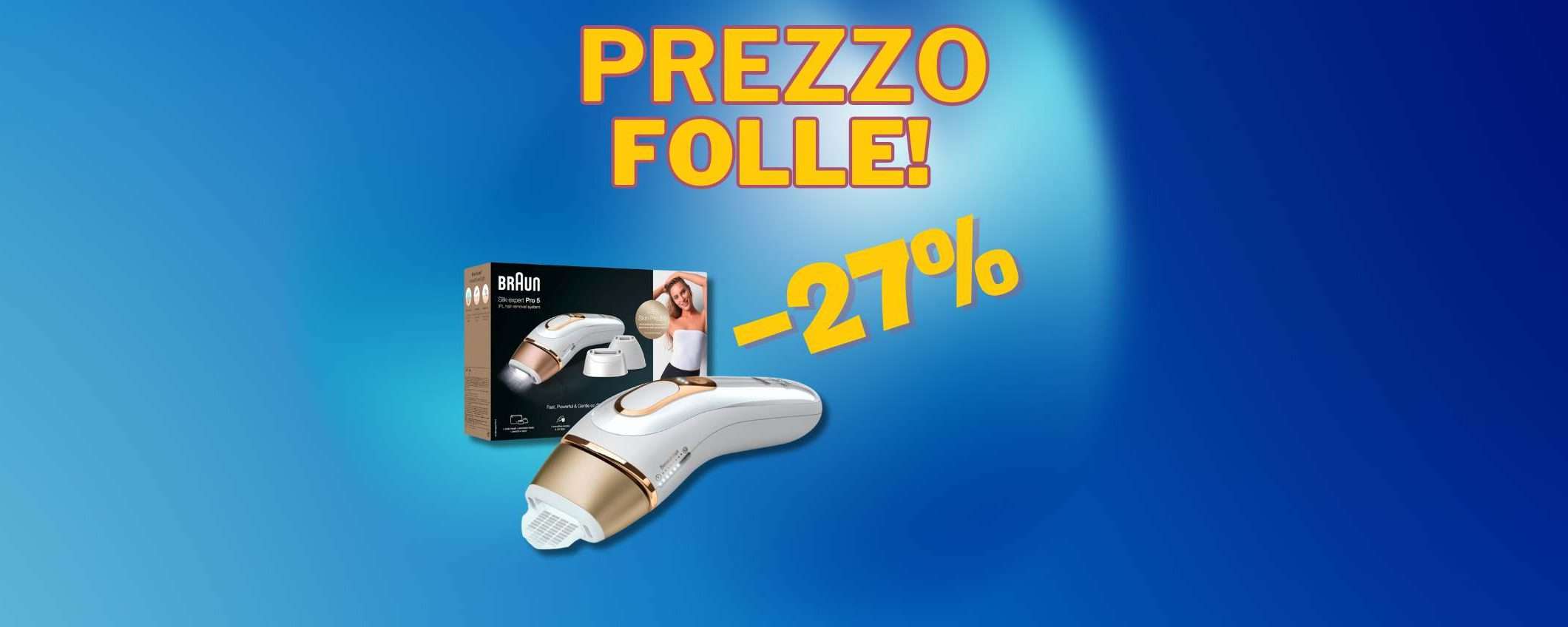 Di' addio ai peli con Braun Silk-expert Pro 5 (-27%)