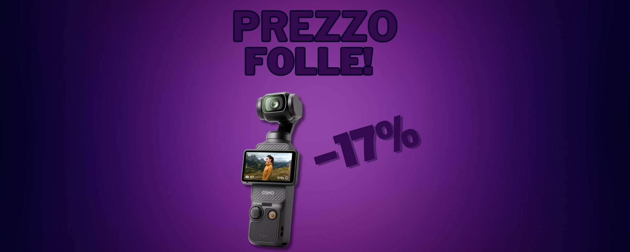 DJI Osmo Pocket 3 in sconto del 17%: gira video come un PRO