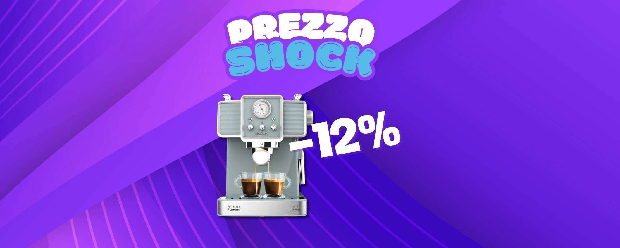 Macchina per il caffè Cecotec: bellissima e in sconto del 12%