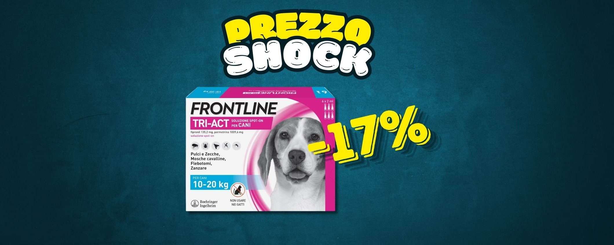 6 pipette Frontline Triact a un prezzo FOLLE (-11%)