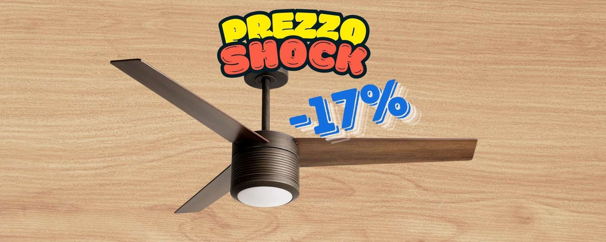 Basta caldo con il ventilatore da soffitto Reiga (-17%)