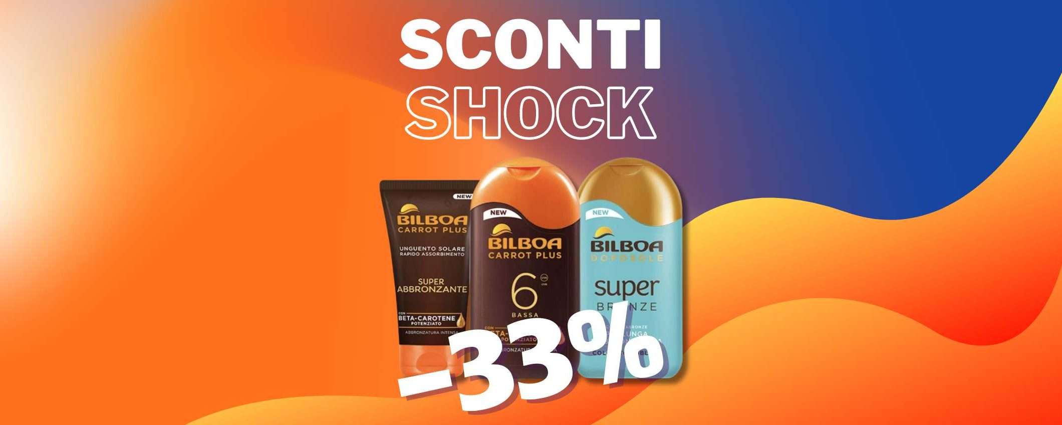 Kit abbronzatura sana: creme Bilboa in sconto SHOCK del 33%