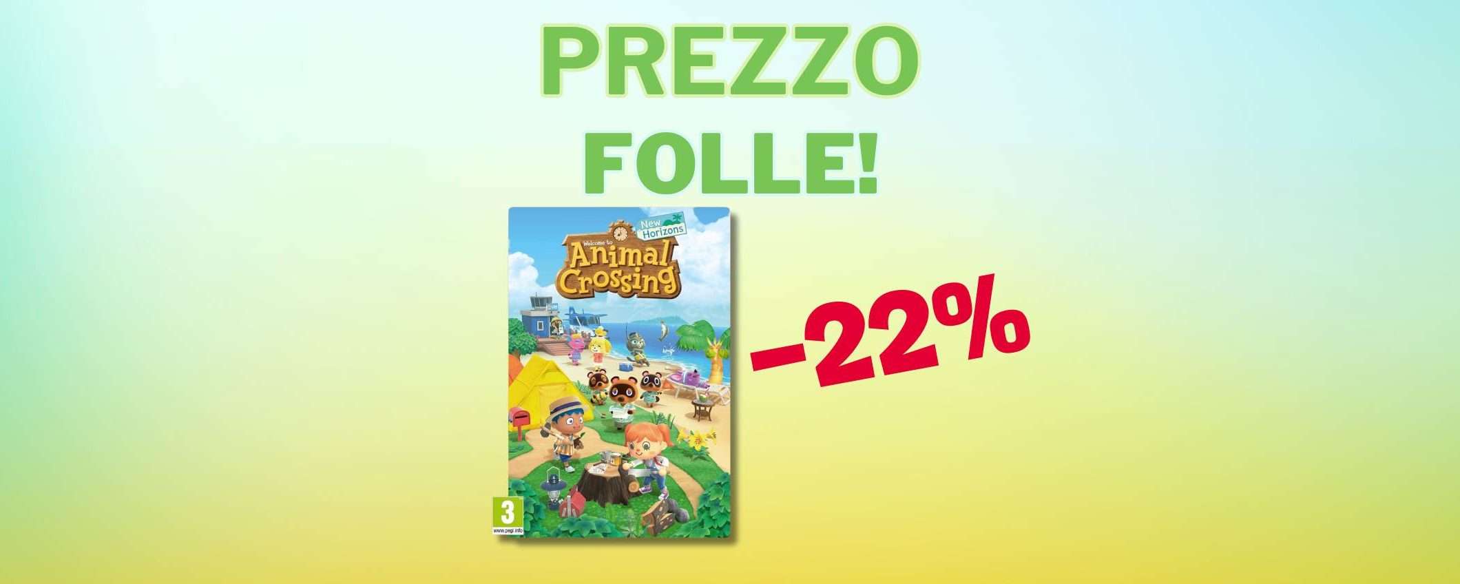 Animal Crossing: New Horizons: prezzo SHOCK (-22%)