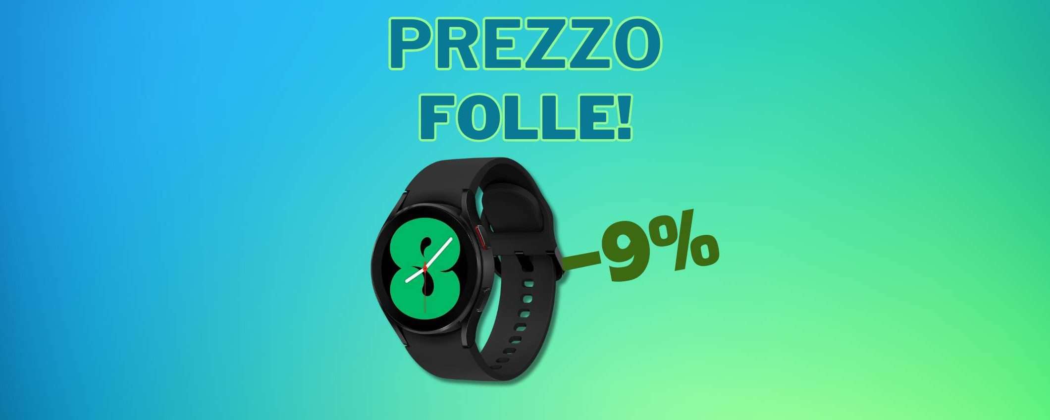 Samsung Galaxy Watch4: smartwatch in sconto del 9%!