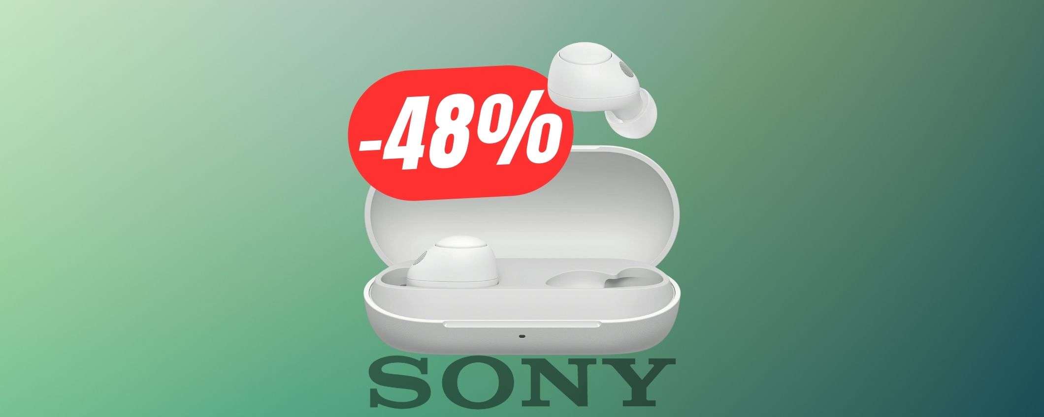 Dimentica il caos della città con gli AURUCOLARI di Sony in SCONTO del -48%!