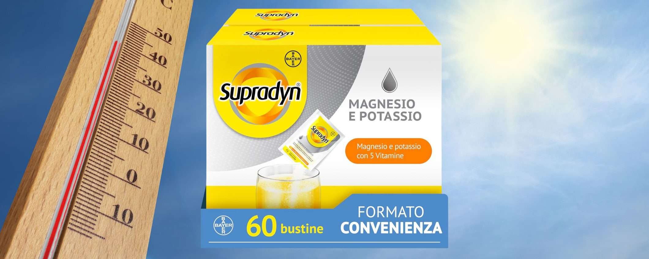 Supradyn Magnesio e Potassio: COMBATTI IL CALDO con il formato convenienza in sconto (-30%)