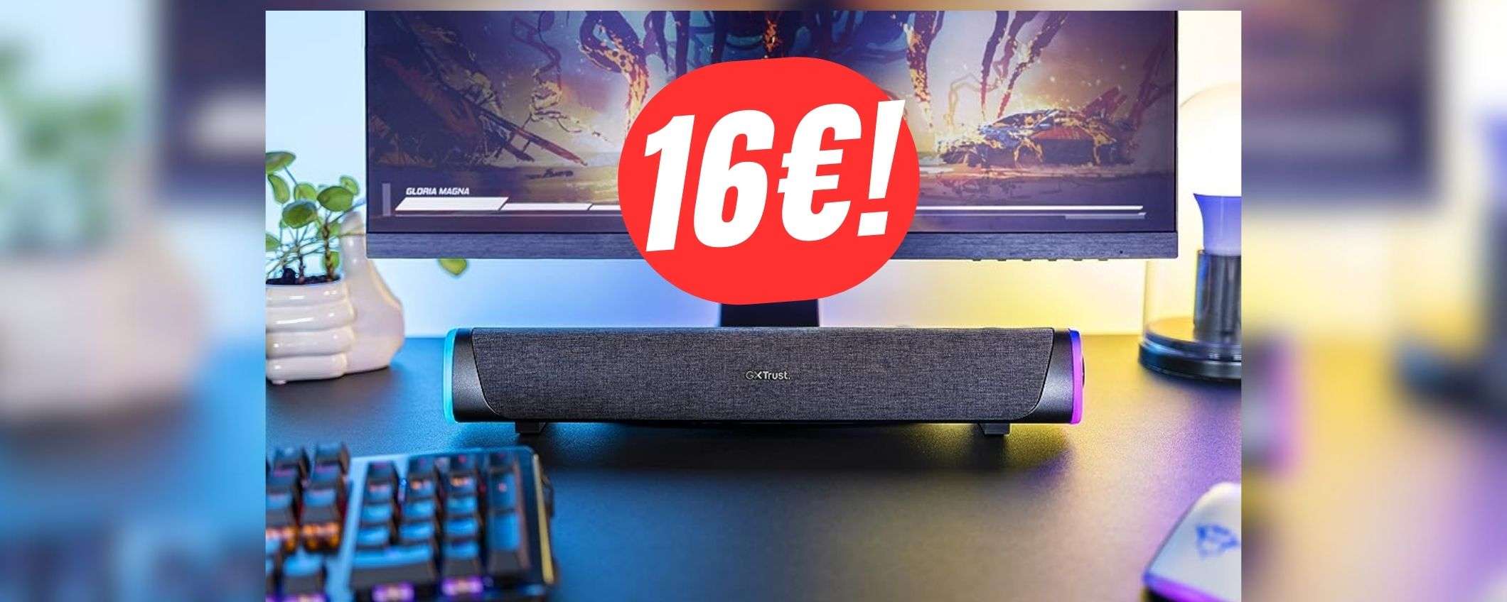 Migliora l'audio del tuo televisore con la soundbar di Trust (SCONTATA del -51%)