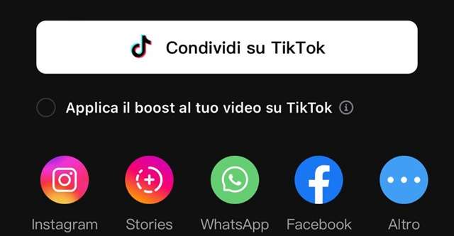 Come condividere il video modificato da CapCut