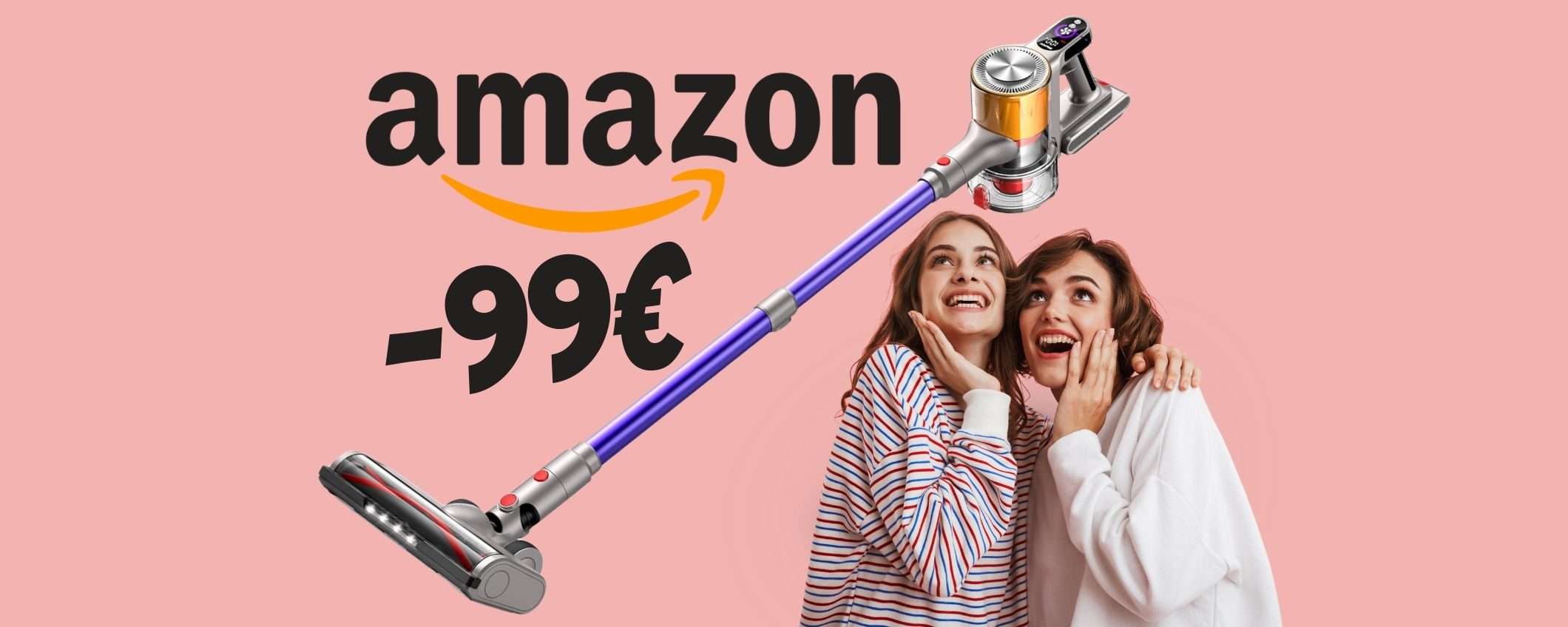 Aspirapolvere senza fili: la BOMBA di Amazon con SCONTO di 99€